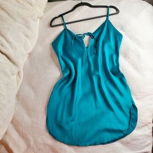 Victoria's Secret Gold tag vintage 100% Silk slip dress